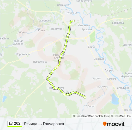 202 Bus Line Map