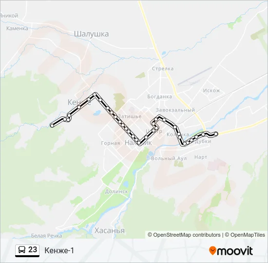 23 Bus Line Map