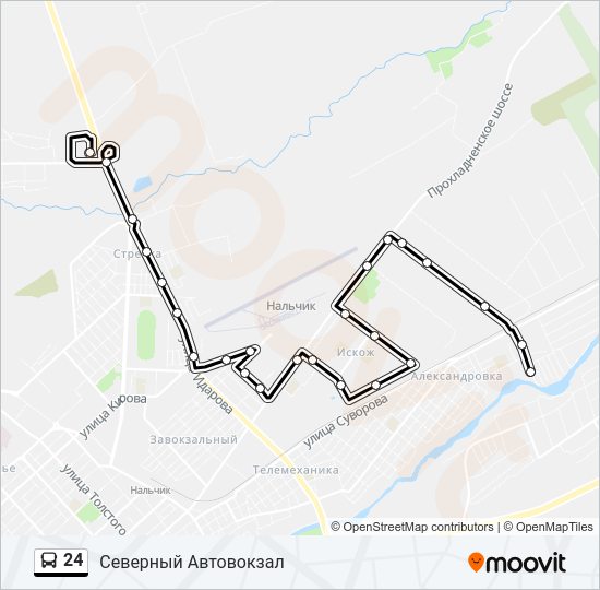 24 Bus Line Map