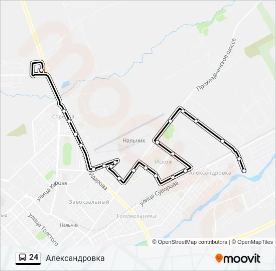 24 Bus Line Map