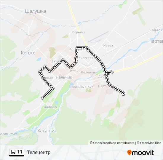 11 Bus Line Map