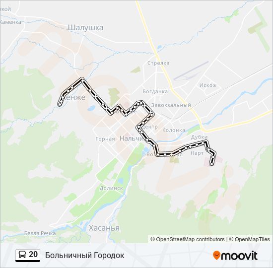 20 маршрутка новочебоксарск схема