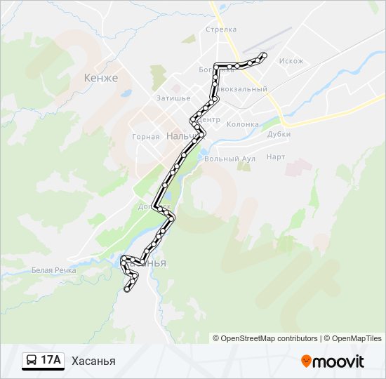 Маршрут 17. Карта Хасанья. Маршрут автобуса 17 Кызыл. 17 Маршрут Нальчик.