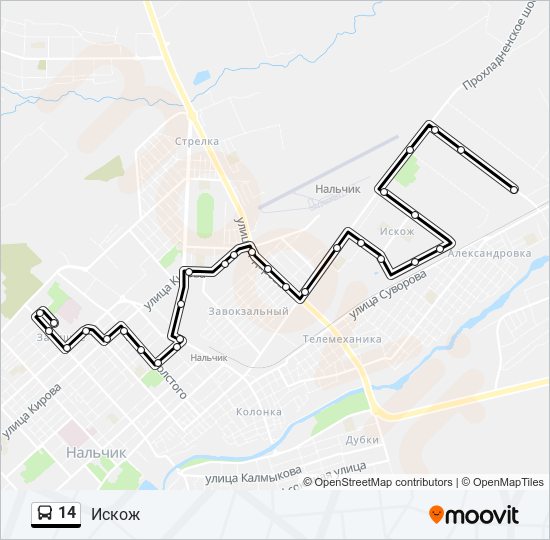 Отследить 14 автобус. Маршрут 14 маршрутки Нальчик. Схема движения маршрута 14. Карта маршрута 14 автобуса. Маршрут автобуса 14 с остановками.