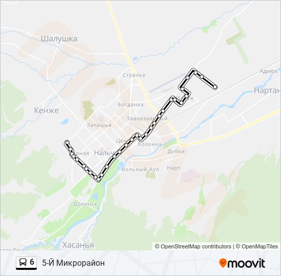 13 маршрутка нальчик схема проезда