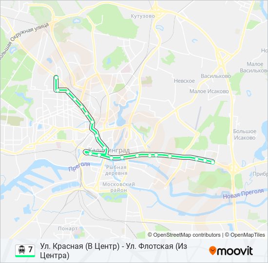Троллейбус 7 маршрут на карте