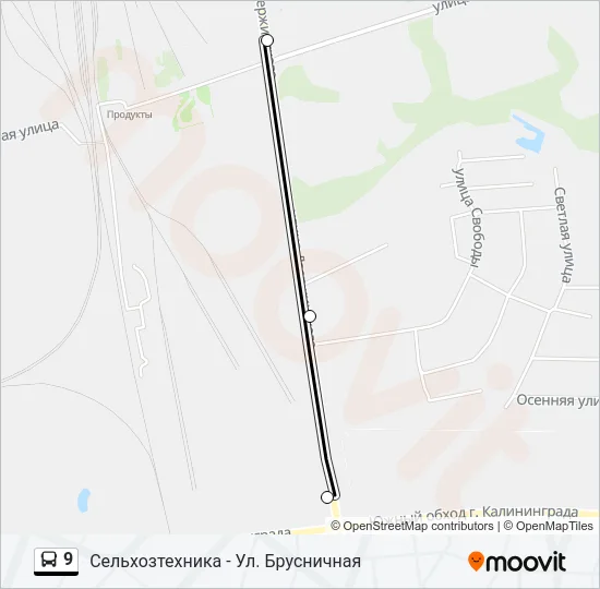 9 Bus Line Map