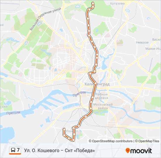 7 Bus Line Map