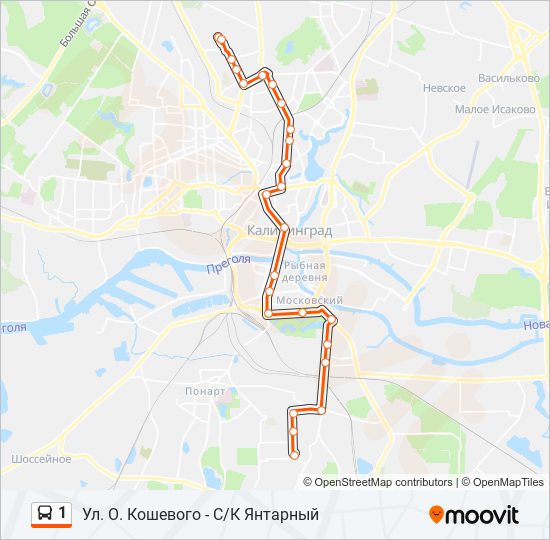 Маршрут автобуса калининград киев