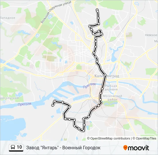 10 Bus Line Map