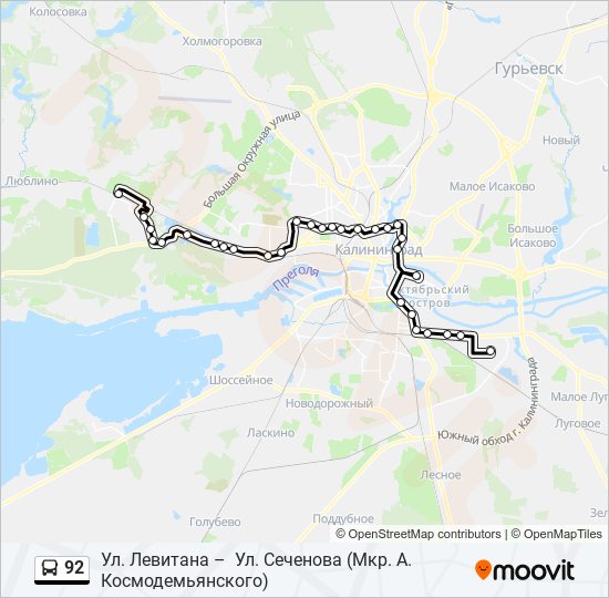 Маршрут 92 автобуса нижневартовск