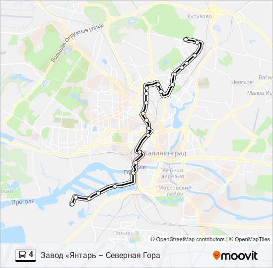 4 bus Line Map