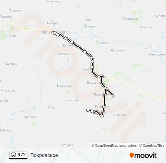 372 Bus Line Map
