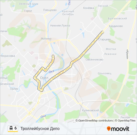 Канатная дорога 6: карта маршрута