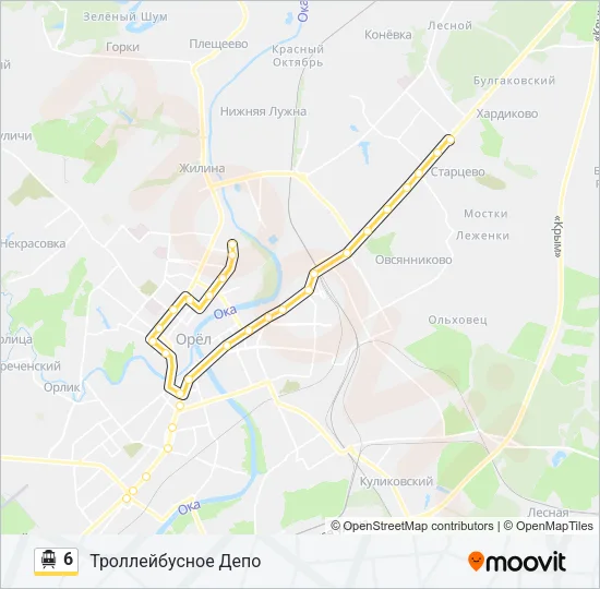 6 Cable Car Line Map