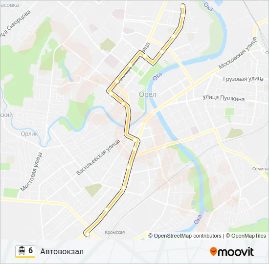 6 Cable Car Line Map