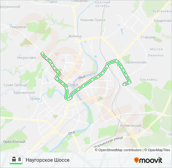 8 Cable Car Line Map