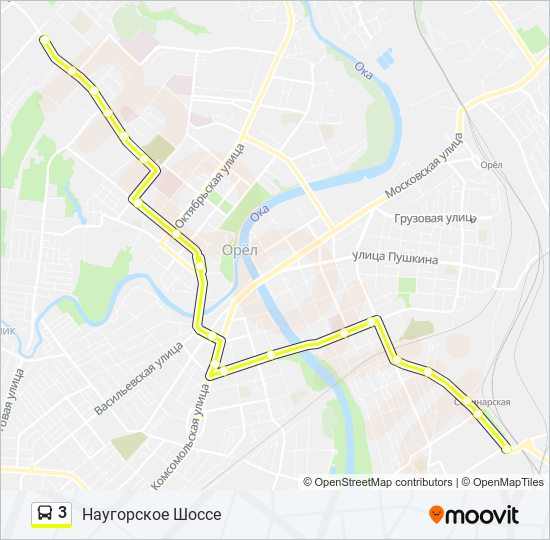 3 bus Line Map