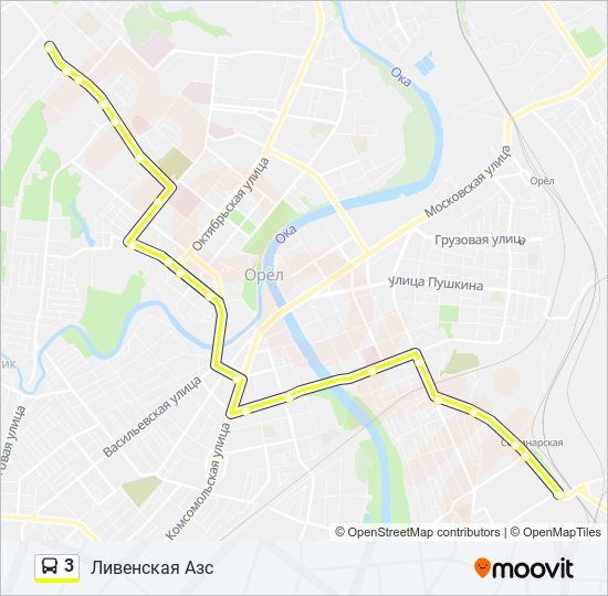 3 bus Line Map