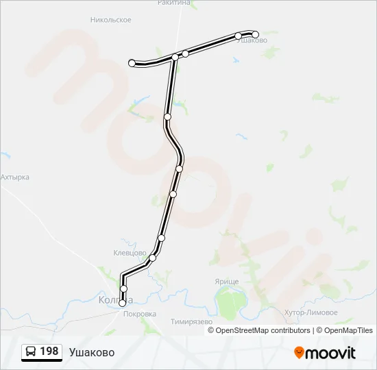 198 Bus Line Map