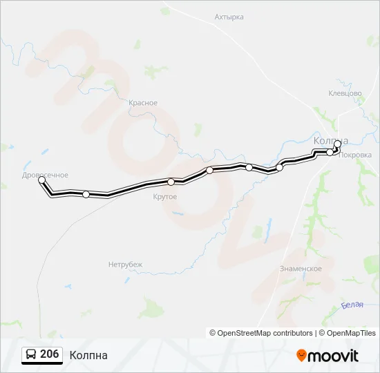 206 Bus Line Map