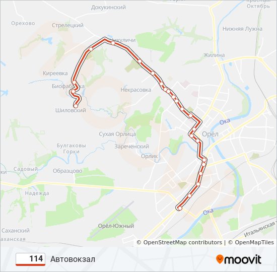 Карта маршруток орел онлайн