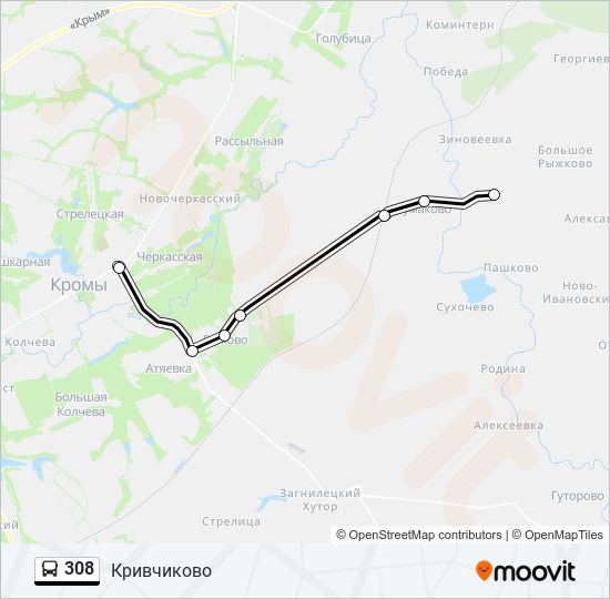Рейс 308. Маршрут 308 автобуса. Маршруты 308 и 308 к на карте.