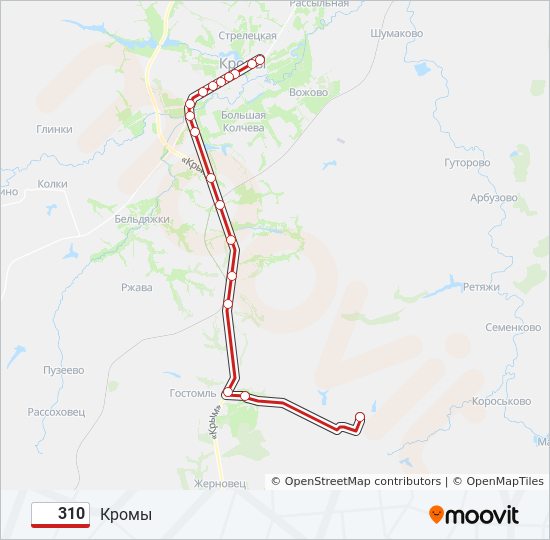 Маршрут 310 воронеж. Расписание автобусов Кромы Орел. Бельдяжки на карте.