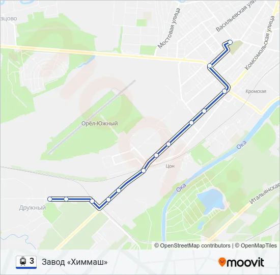 3 Light Rail Line Map
