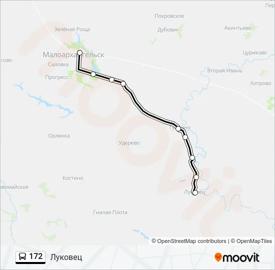 172 Bus Line Map