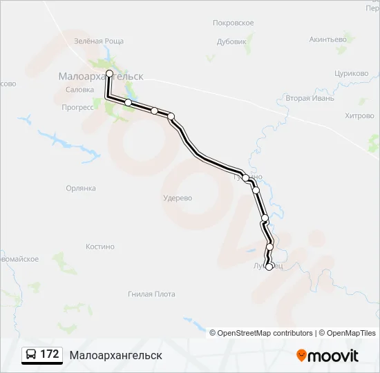 172 Bus Line Map