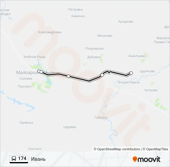 174 Bus Line Map