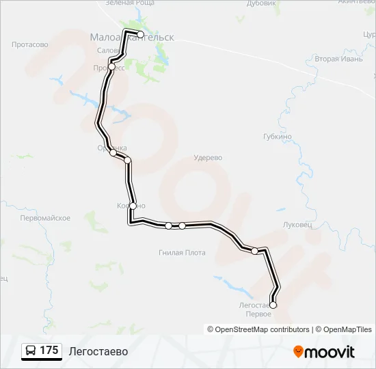 175 Bus Line Map