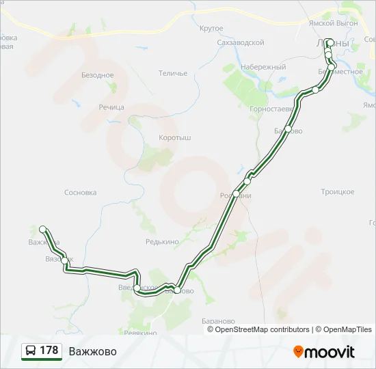 178 Bus Line Map