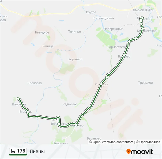 178 Bus Line Map