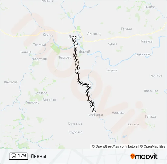 179 Bus Line Map