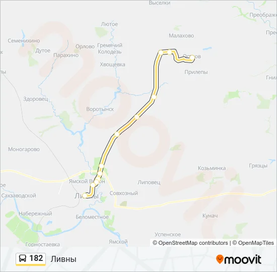 182 Bus Line Map