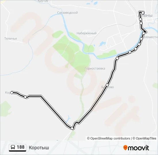 188 Bus Line Map