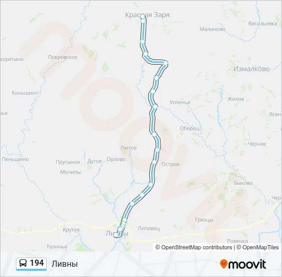194 Bus Line Map