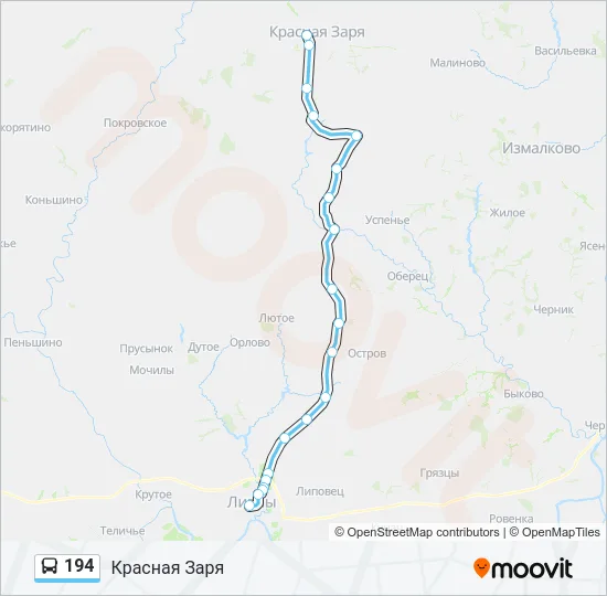 194 Bus Line Map