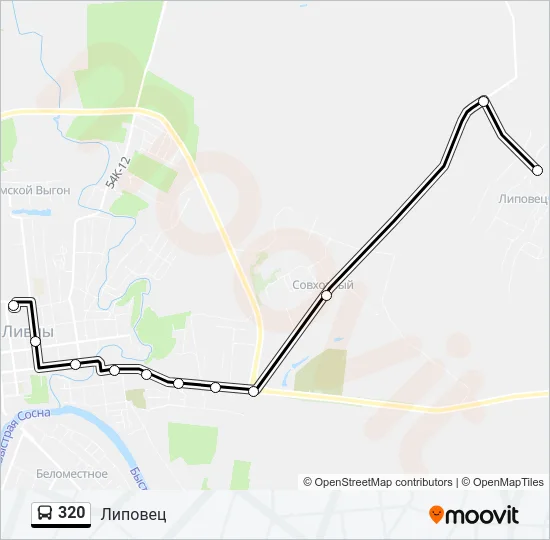 320 Bus Line Map