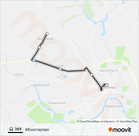 369 Bus Line Map