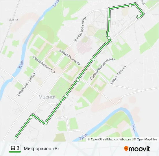 3 Bus Line Map