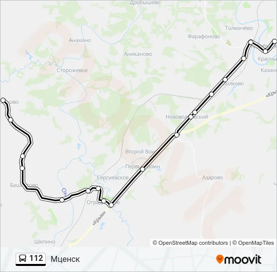 112 Bus Line Map