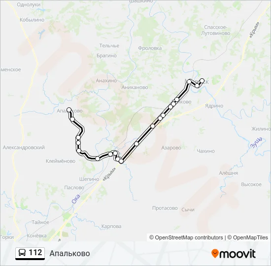 112 Bus Line Map
