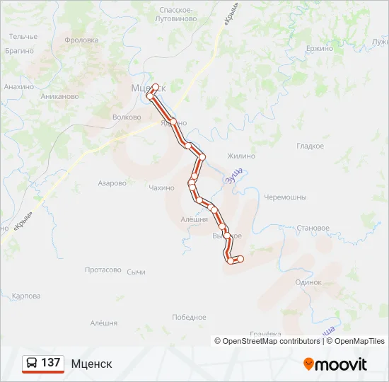 137 Bus Line Map