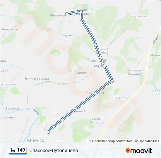 140 Bus Line Map
