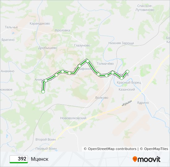 Автобус 392 - маршрут Силикатная улица — Метро ВДНХ