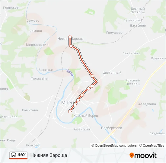 462 Bus Line Map