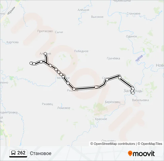 262 Bus Line Map